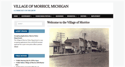 Desktop Screenshot of morrice.mi.us