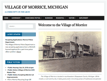 Tablet Screenshot of morrice.mi.us